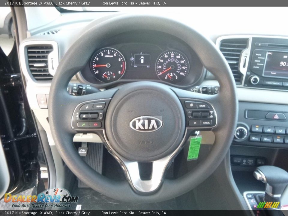 2017 Kia Sportage LX AWD Black Cherry / Gray Photo #16