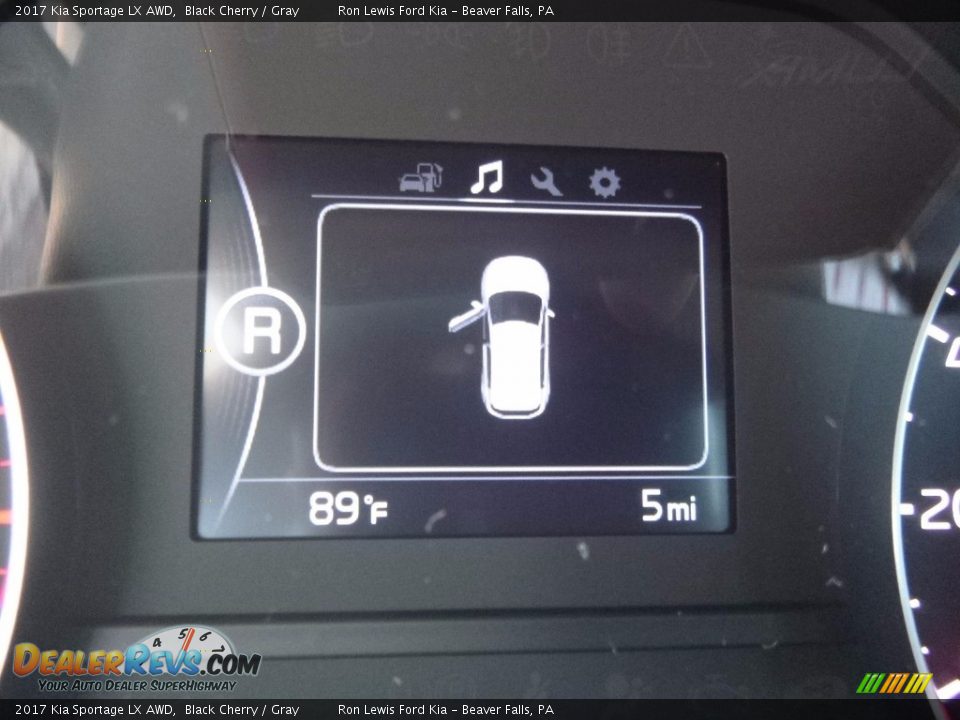 2017 Kia Sportage LX AWD Black Cherry / Gray Photo #20