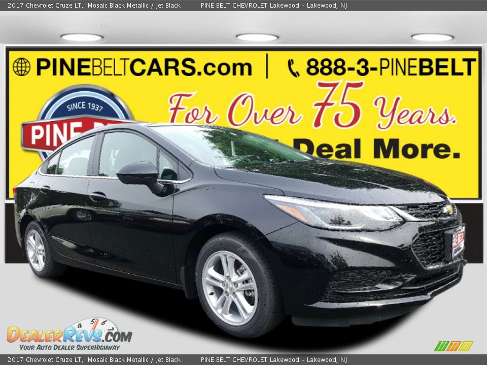 2017 Chevrolet Cruze LT Mosaic Black Metallic / Jet Black Photo #1