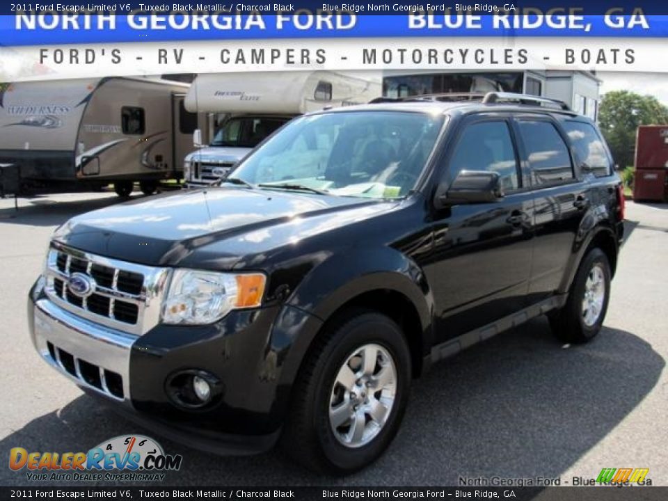 2011 Ford Escape Limited V6 Tuxedo Black Metallic / Charcoal Black Photo #1