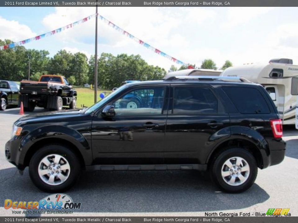 2011 Ford Escape Limited V6 Tuxedo Black Metallic / Charcoal Black Photo #2