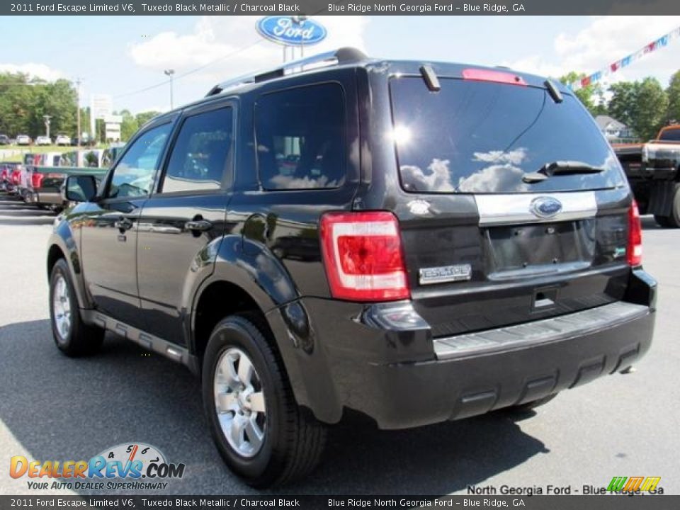 2011 Ford Escape Limited V6 Tuxedo Black Metallic / Charcoal Black Photo #3