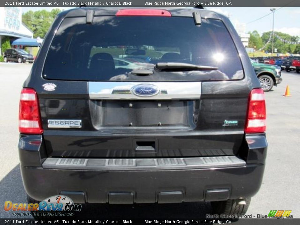 2011 Ford Escape Limited V6 Tuxedo Black Metallic / Charcoal Black Photo #4