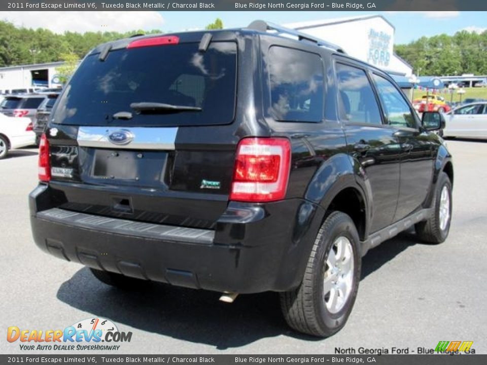 2011 Ford Escape Limited V6 Tuxedo Black Metallic / Charcoal Black Photo #5