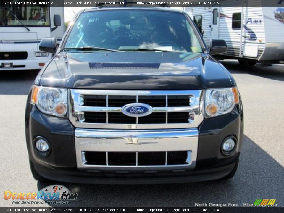 2011 Ford Escape Limited V6 Tuxedo Black Metallic / Charcoal Black Photo #8