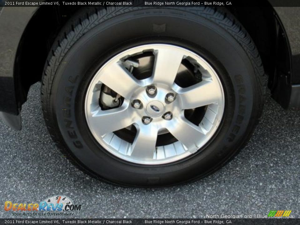 2011 Ford Escape Limited V6 Tuxedo Black Metallic / Charcoal Black Photo #9