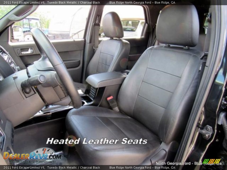 2011 Ford Escape Limited V6 Tuxedo Black Metallic / Charcoal Black Photo #11
