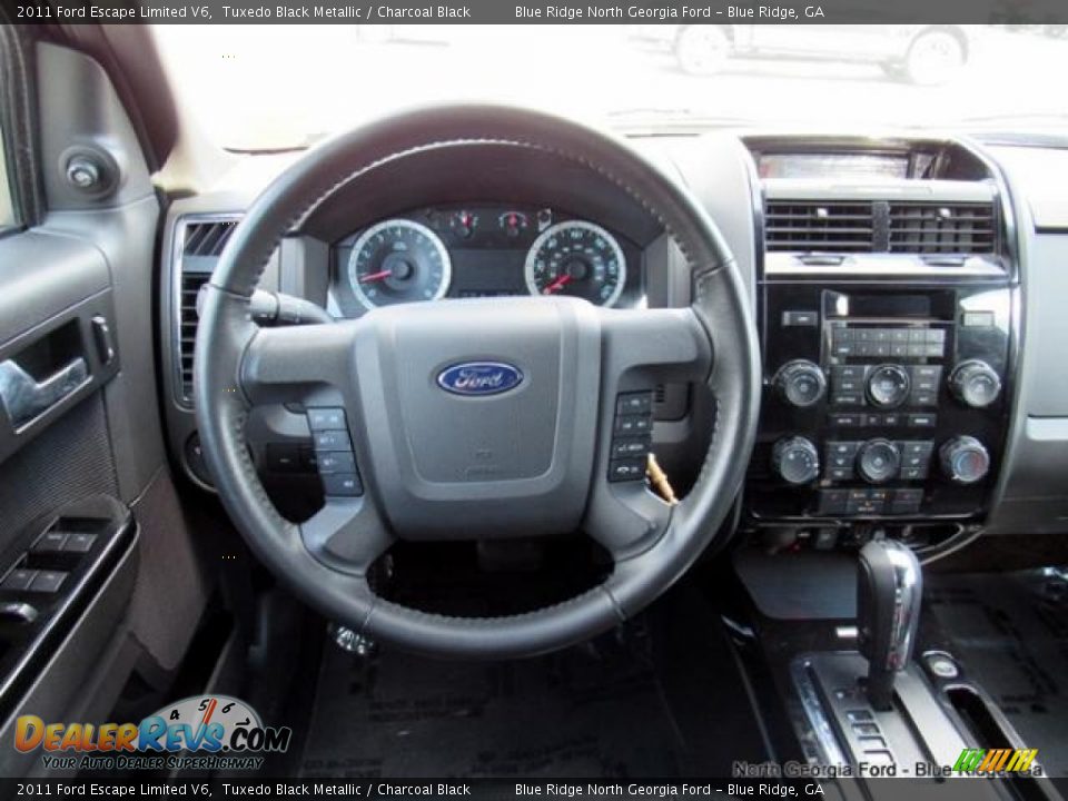 2011 Ford Escape Limited V6 Tuxedo Black Metallic / Charcoal Black Photo #15