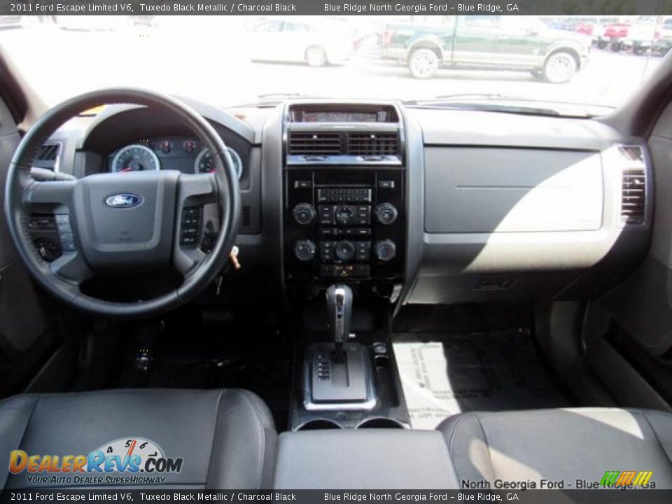 2011 Ford Escape Limited V6 Tuxedo Black Metallic / Charcoal Black Photo #16