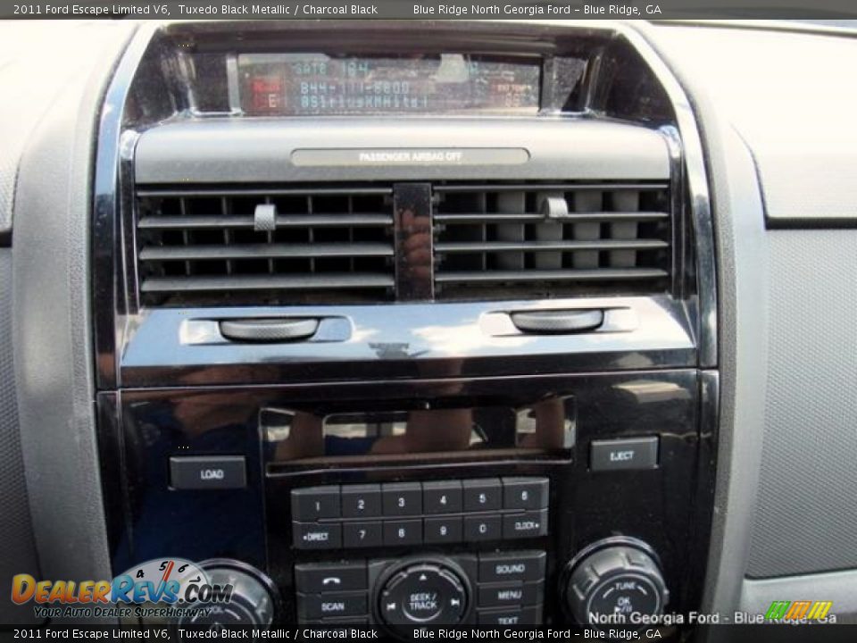 2011 Ford Escape Limited V6 Tuxedo Black Metallic / Charcoal Black Photo #21