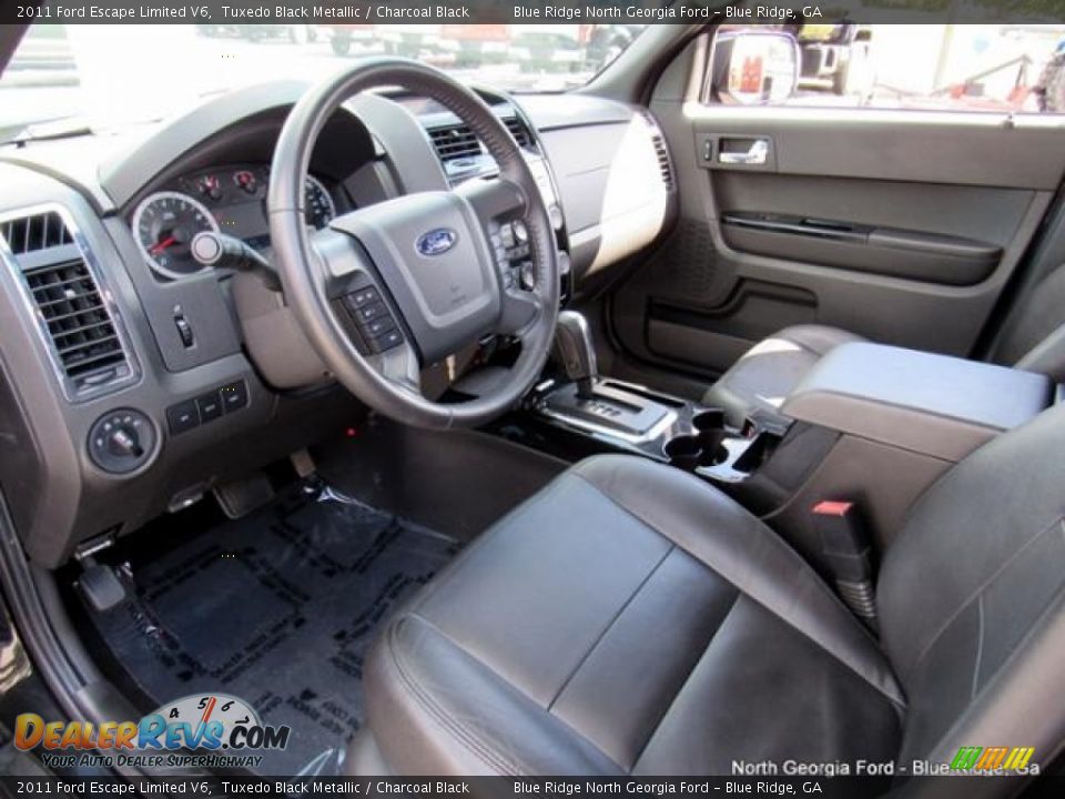 2011 Ford Escape Limited V6 Tuxedo Black Metallic / Charcoal Black Photo #28