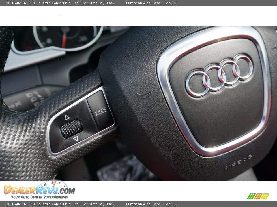 2011 Audi A5 2.0T quattro Convertible Ice Silver Metallic / Black Photo #20