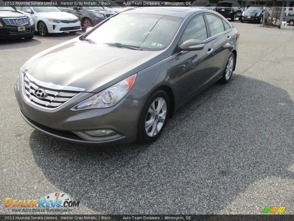 2011 Hyundai Sonata Limited Harbor Gray Metallic / Black Photo #2