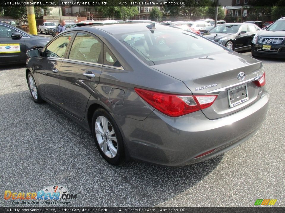2011 Hyundai Sonata Limited Harbor Gray Metallic / Black Photo #4