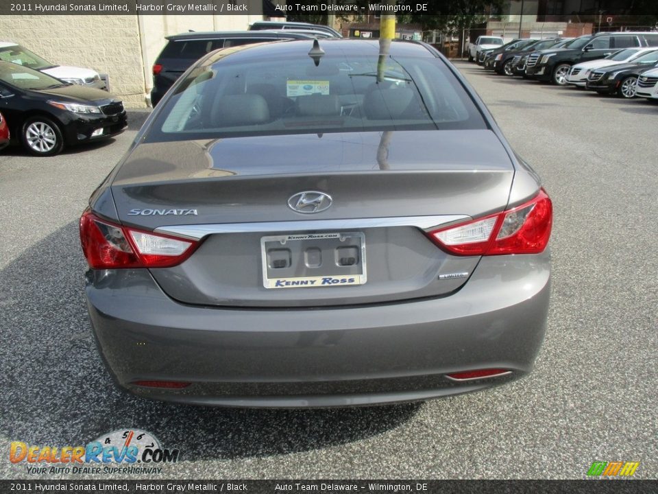 2011 Hyundai Sonata Limited Harbor Gray Metallic / Black Photo #5