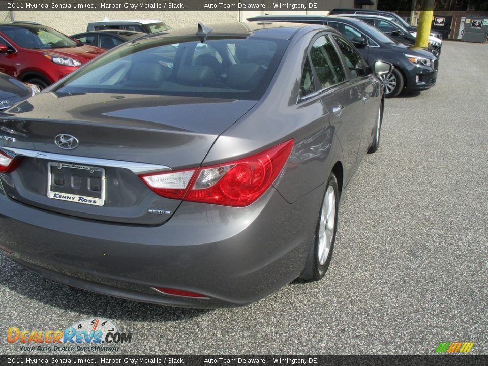 2011 Hyundai Sonata Limited Harbor Gray Metallic / Black Photo #6