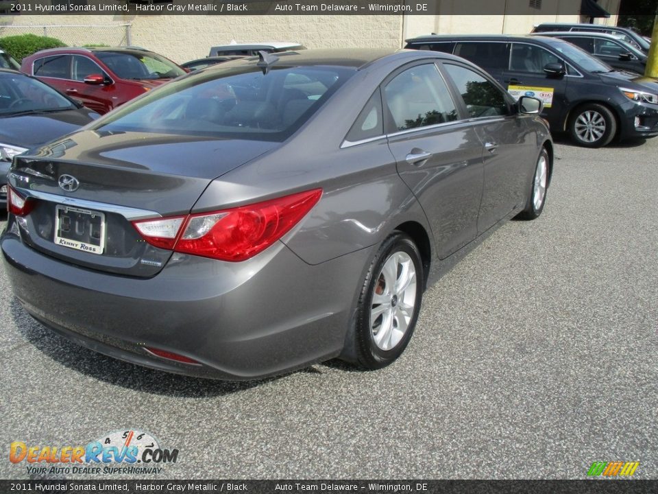 2011 Hyundai Sonata Limited Harbor Gray Metallic / Black Photo #7