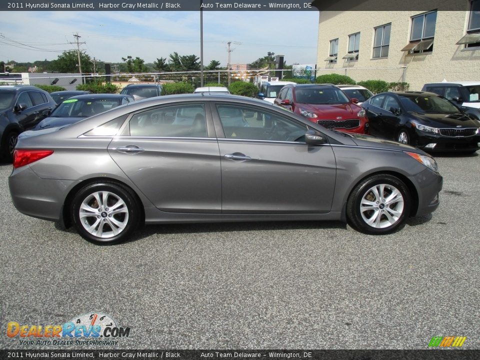 2011 Hyundai Sonata Limited Harbor Gray Metallic / Black Photo #9