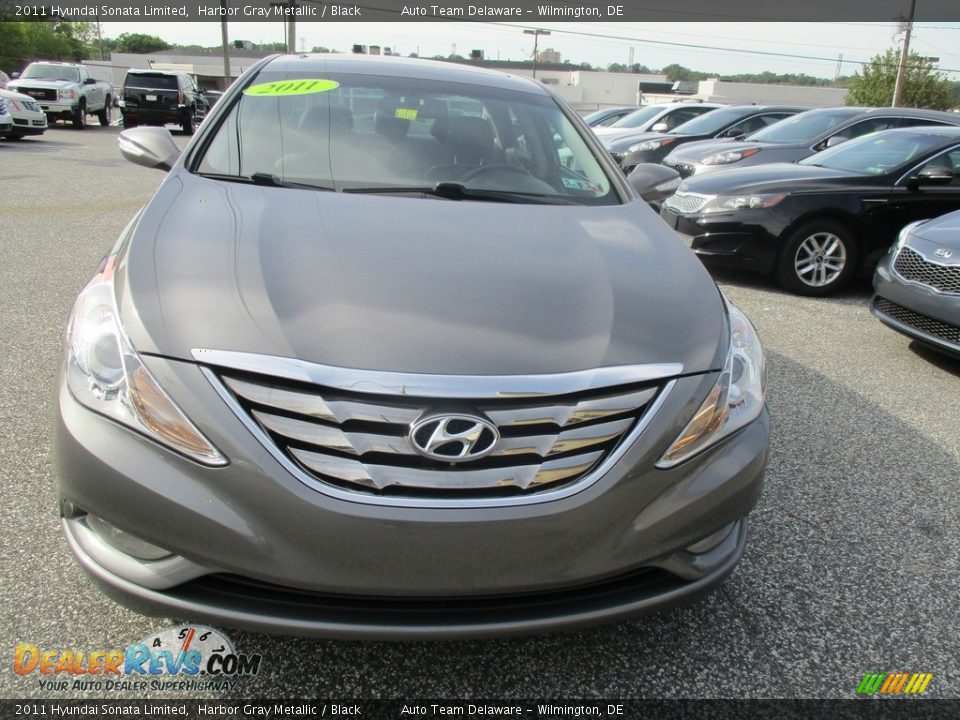 2011 Hyundai Sonata Limited Harbor Gray Metallic / Black Photo #12