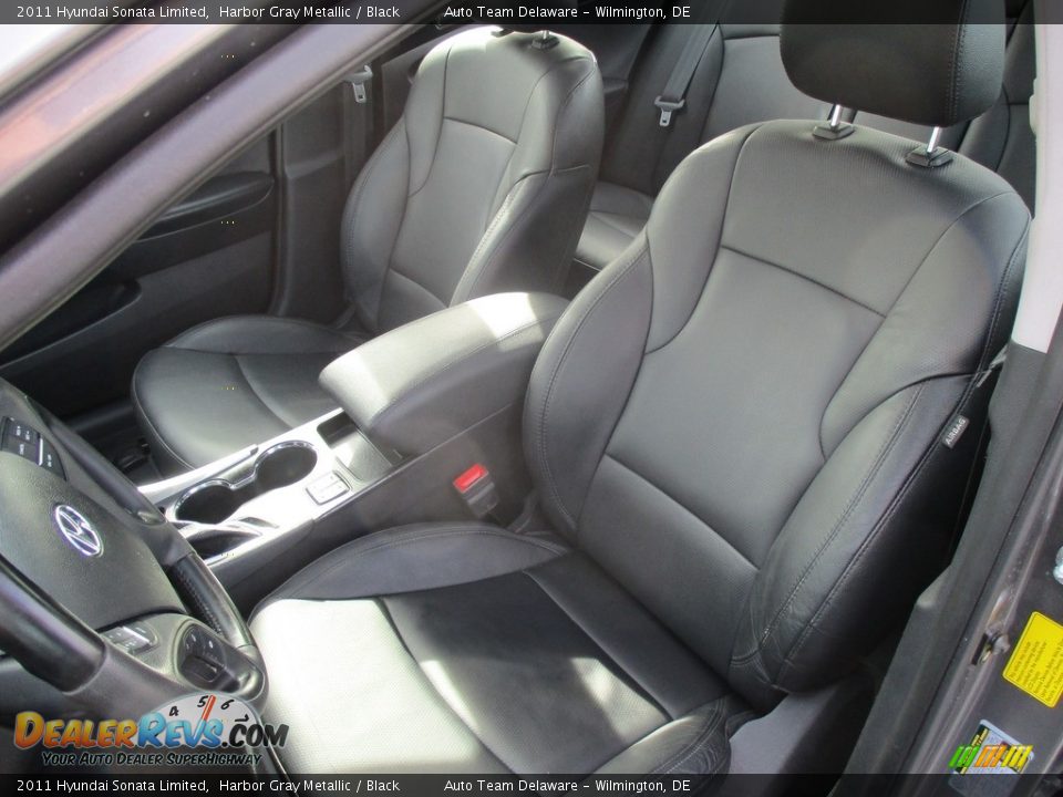 2011 Hyundai Sonata Limited Harbor Gray Metallic / Black Photo #13