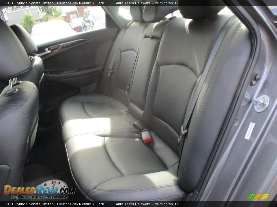 2011 Hyundai Sonata Limited Harbor Gray Metallic / Black Photo #16