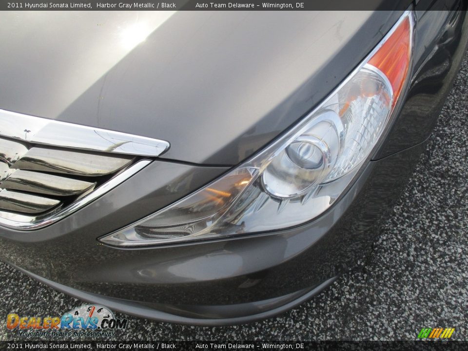 2011 Hyundai Sonata Limited Harbor Gray Metallic / Black Photo #19