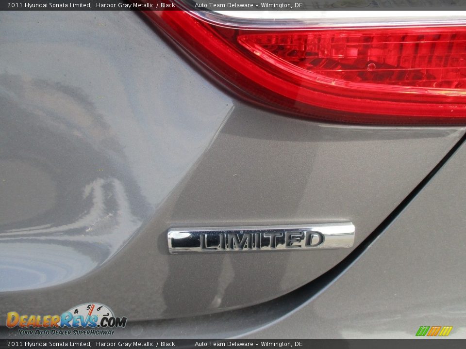 2011 Hyundai Sonata Limited Harbor Gray Metallic / Black Photo #23