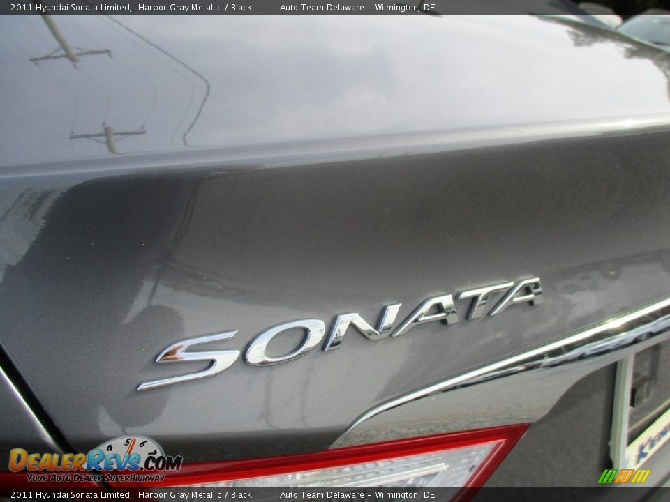 2011 Hyundai Sonata Limited Harbor Gray Metallic / Black Photo #24