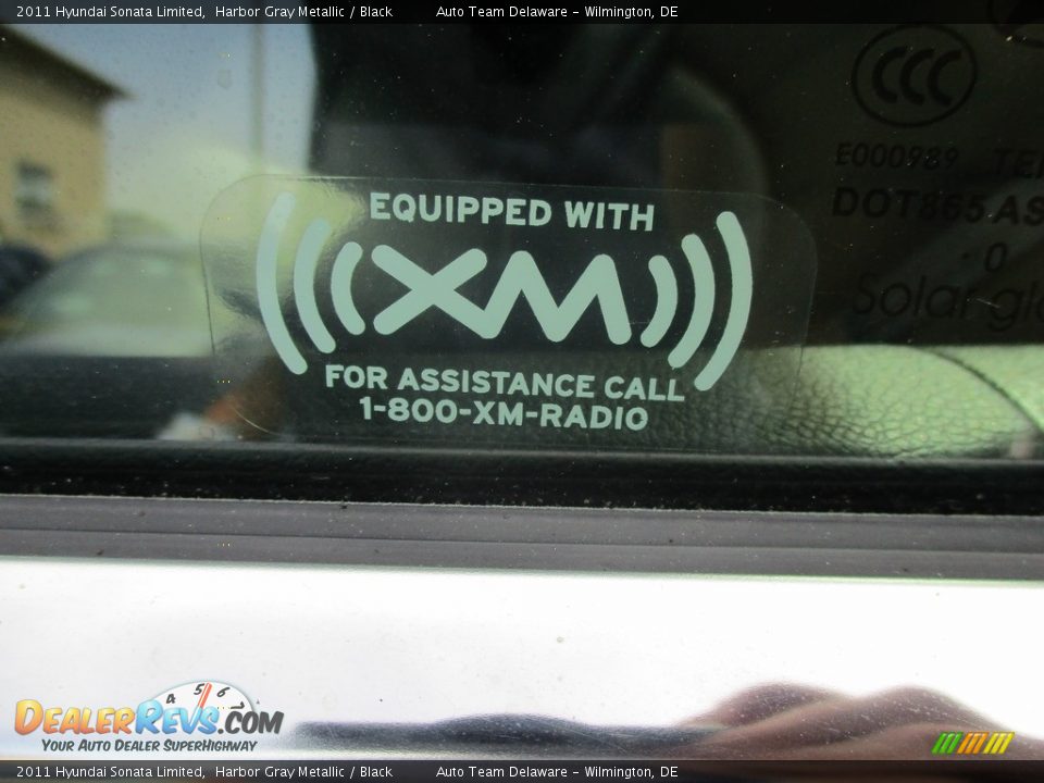 2011 Hyundai Sonata Limited Harbor Gray Metallic / Black Photo #25