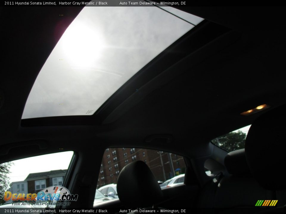 2011 Hyundai Sonata Limited Harbor Gray Metallic / Black Photo #34