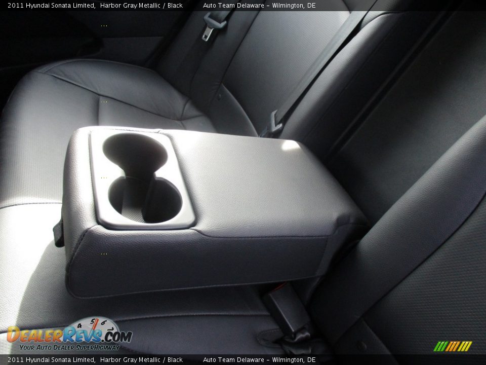 2011 Hyundai Sonata Limited Harbor Gray Metallic / Black Photo #36