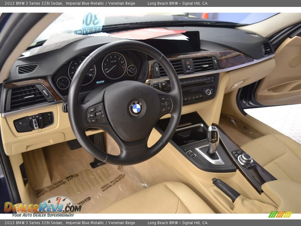 2013 BMW 3 Series 328i Sedan Imperial Blue Metallic / Venetian Beige Photo #9