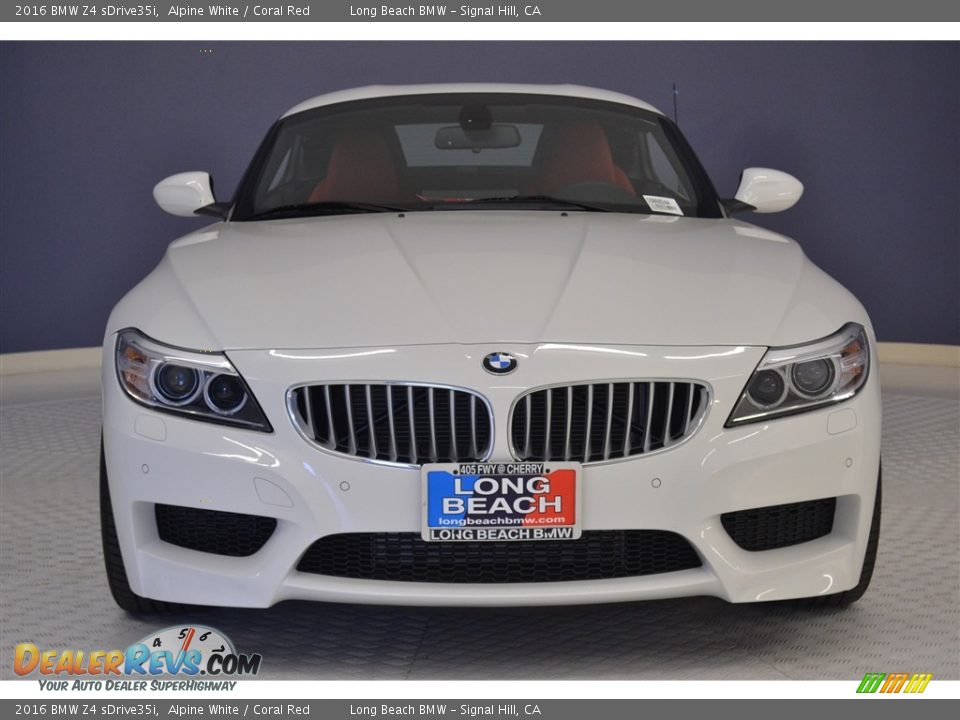 2016 BMW Z4 sDrive35i Alpine White / Coral Red Photo #2