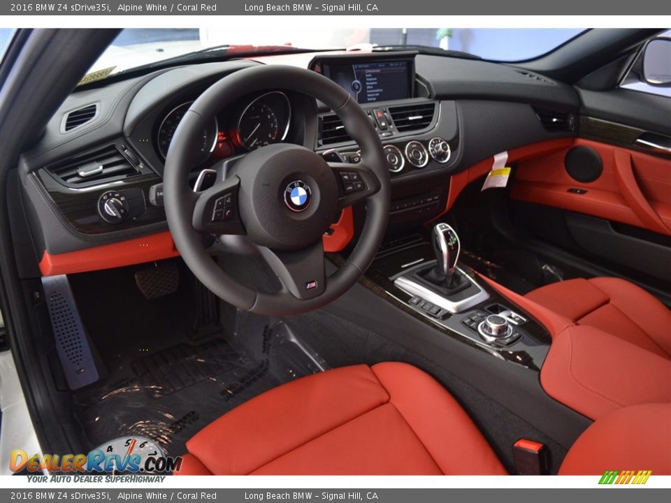 Coral Red Interior - 2016 BMW Z4 sDrive35i Photo #8