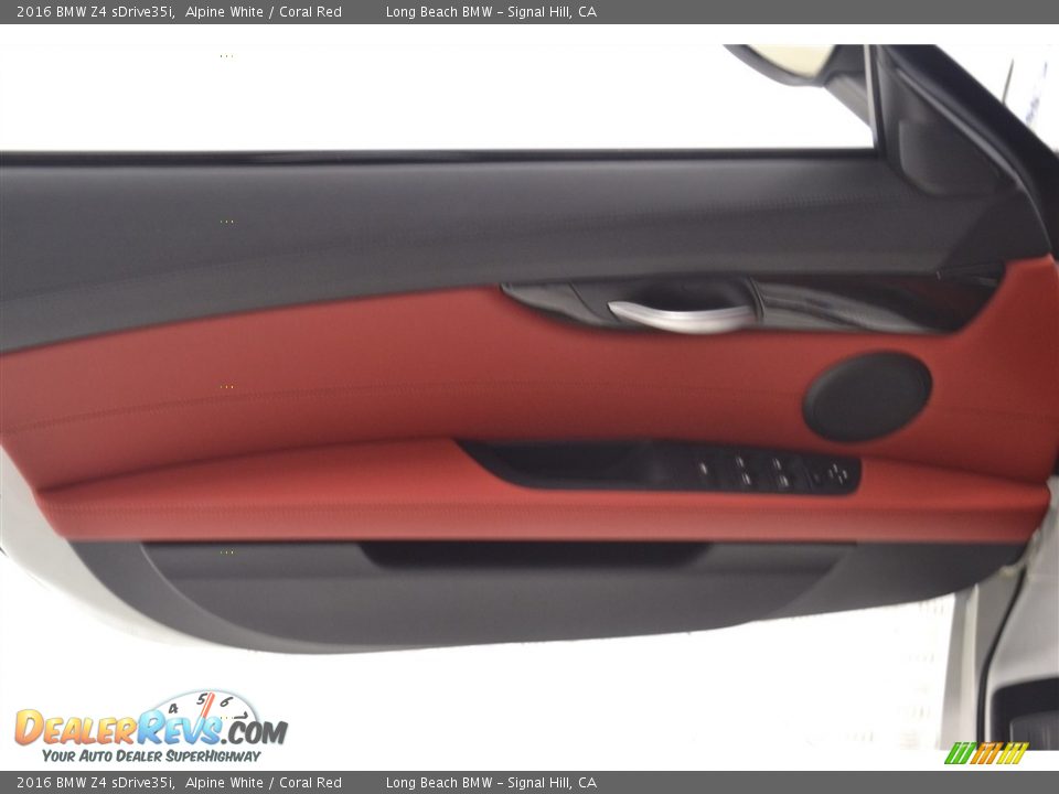 2016 BMW Z4 sDrive35i Alpine White / Coral Red Photo #11