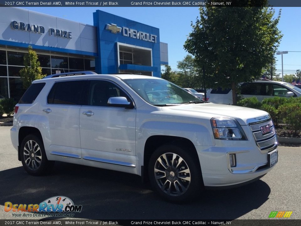 2017 GMC Terrain Denali AWD White Frost Tricoat / Jet Black Photo #3