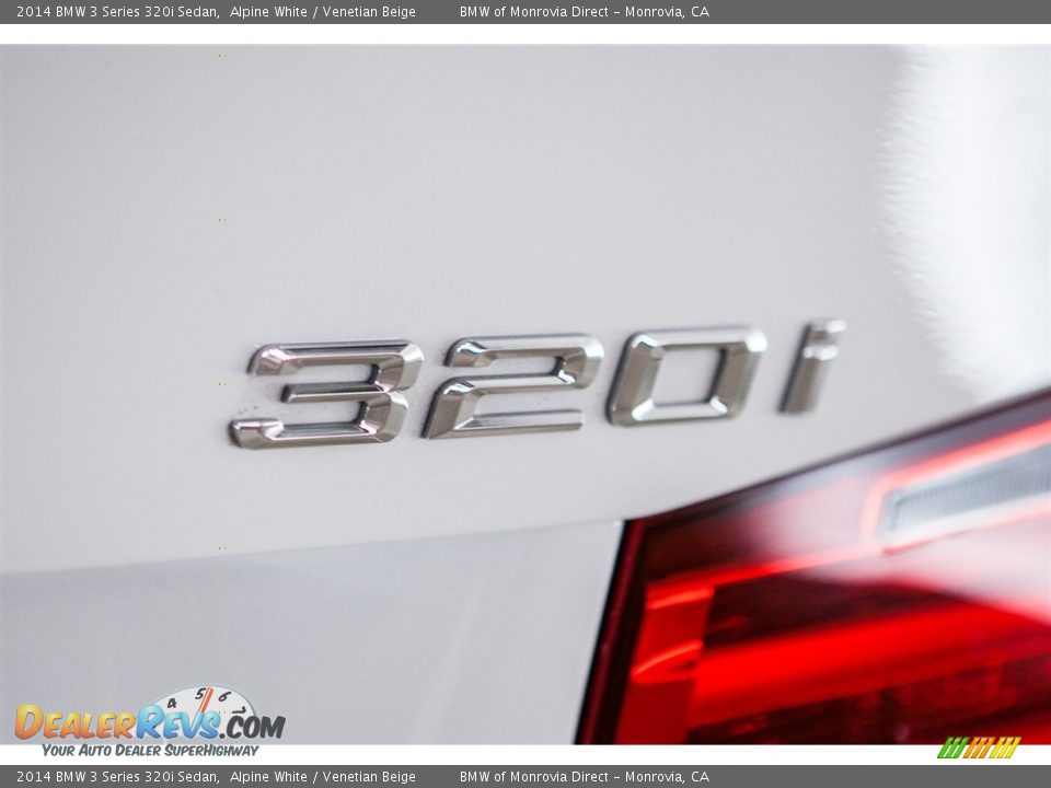 2014 BMW 3 Series 320i Sedan Alpine White / Venetian Beige Photo #7