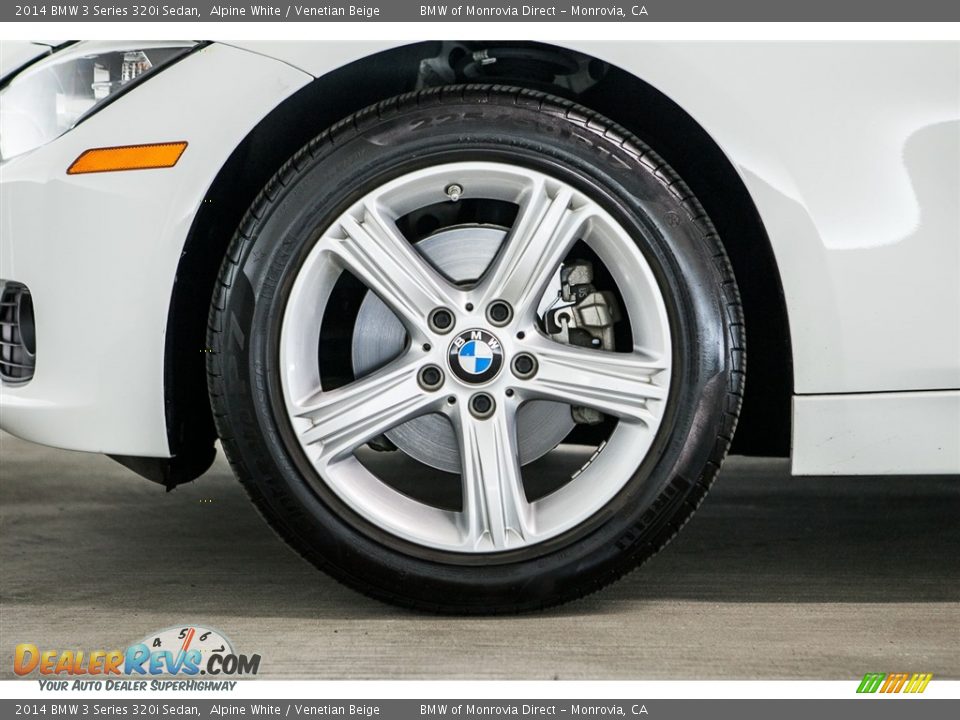2014 BMW 3 Series 320i Sedan Alpine White / Venetian Beige Photo #8