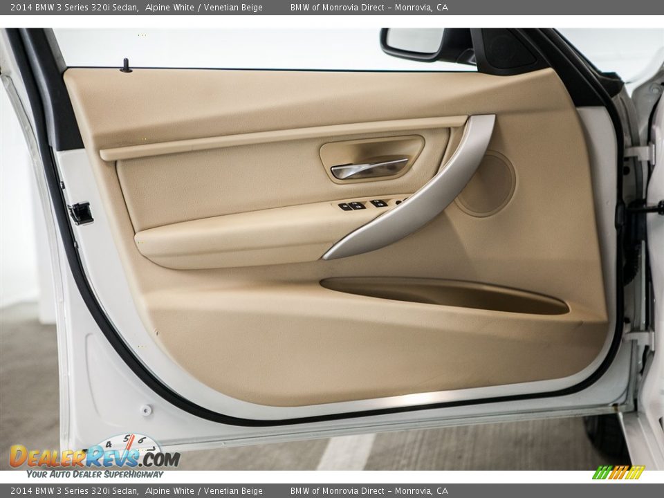 2014 BMW 3 Series 320i Sedan Alpine White / Venetian Beige Photo #22