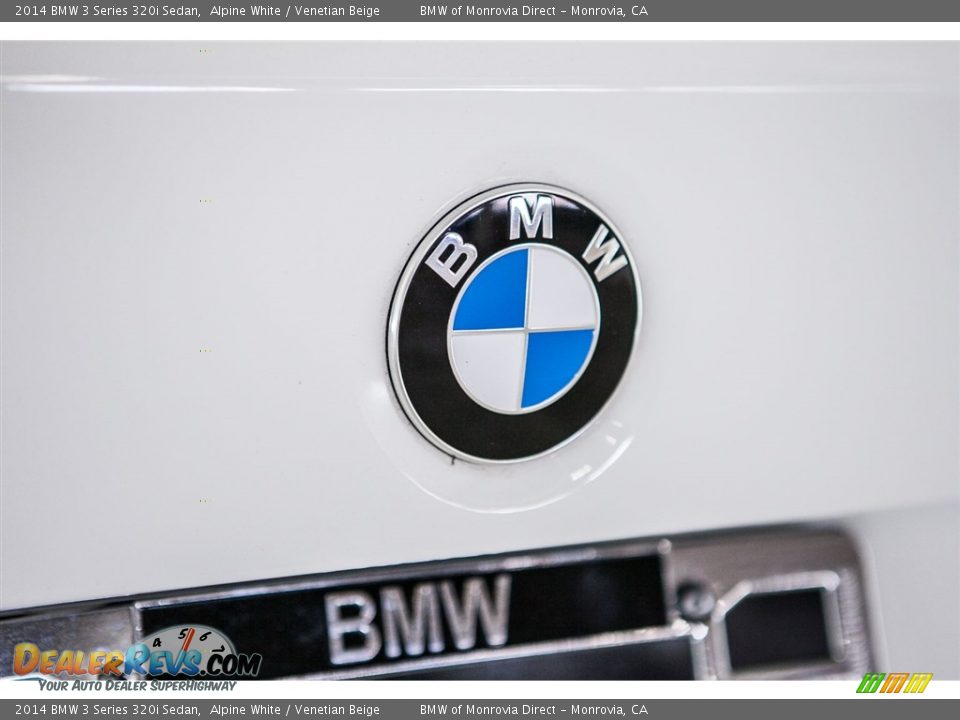 2014 BMW 3 Series 320i Sedan Alpine White / Venetian Beige Photo #30