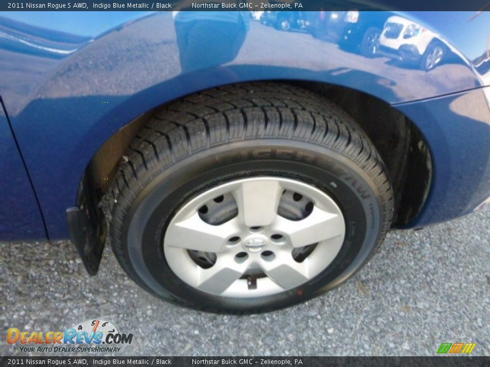 2011 Nissan Rogue S AWD Indigo Blue Metallic / Black Photo #10