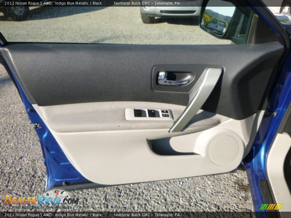2011 Nissan Rogue S AWD Indigo Blue Metallic / Black Photo #17