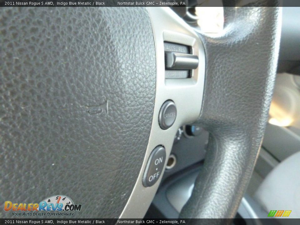 2011 Nissan Rogue S AWD Indigo Blue Metallic / Black Photo #24