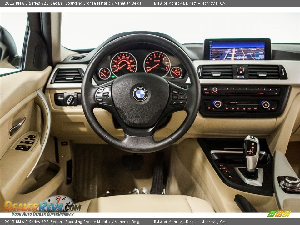 2013 BMW 3 Series 328i Sedan Sparkling Bronze Metallic / Venetian Beige Photo #4