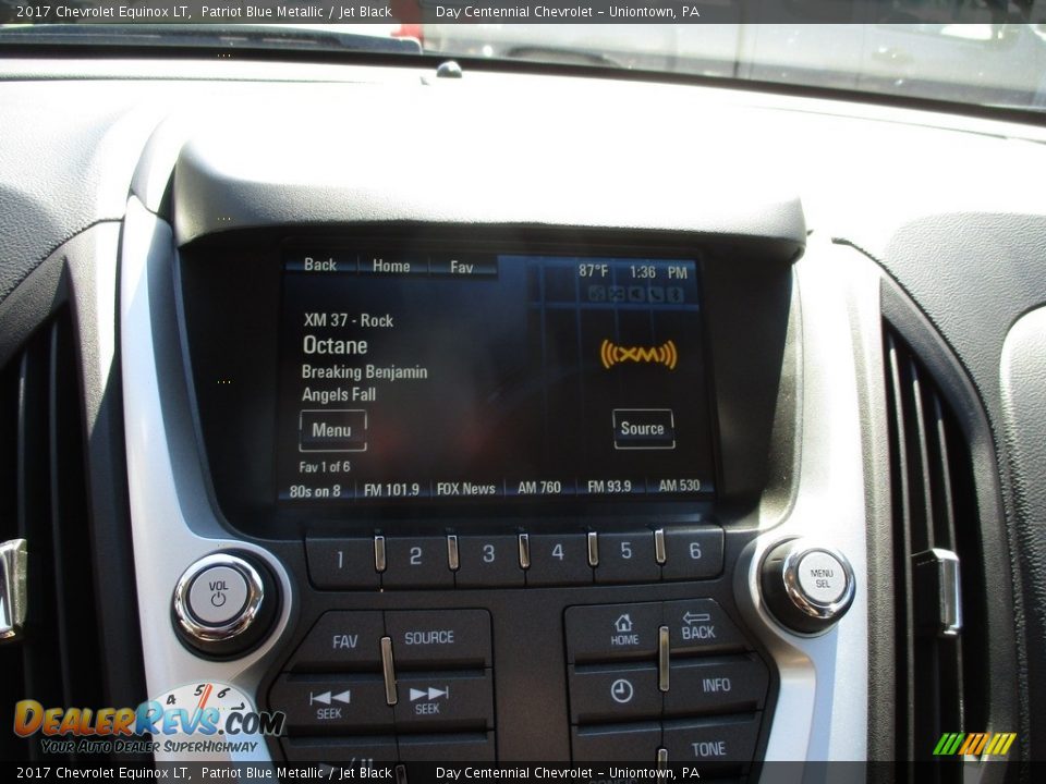 2017 Chevrolet Equinox LT Patriot Blue Metallic / Jet Black Photo #16