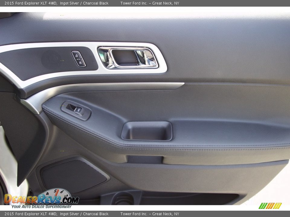 2015 Ford Explorer XLT 4WD Ingot Silver / Charcoal Black Photo #34