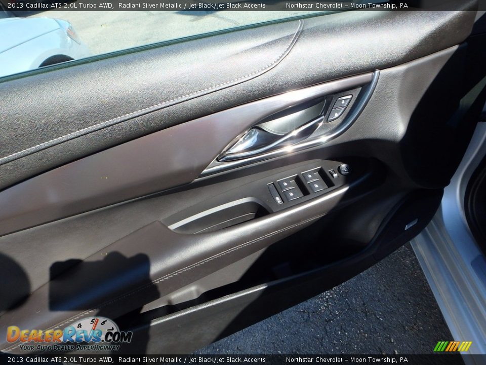 2013 Cadillac ATS 2.0L Turbo AWD Radiant Silver Metallic / Jet Black/Jet Black Accents Photo #24