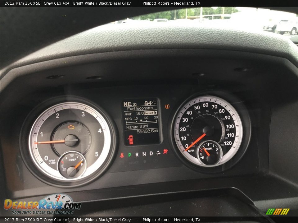 2013 Ram 2500 SLT Crew Cab 4x4 Bright White / Black/Diesel Gray Photo #9