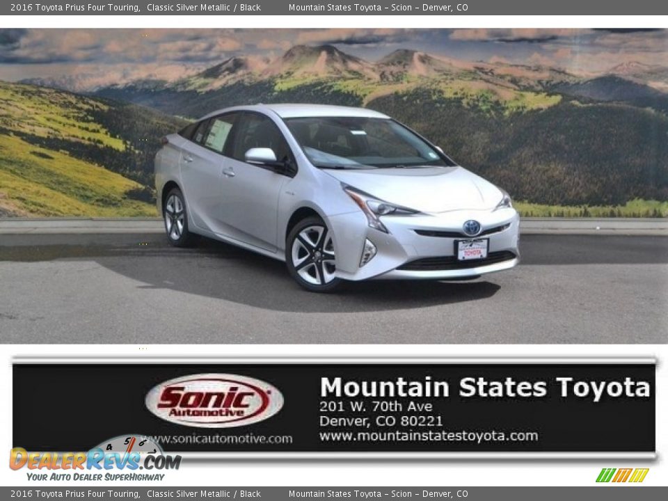 2016 Toyota Prius Four Touring Classic Silver Metallic / Black Photo #1