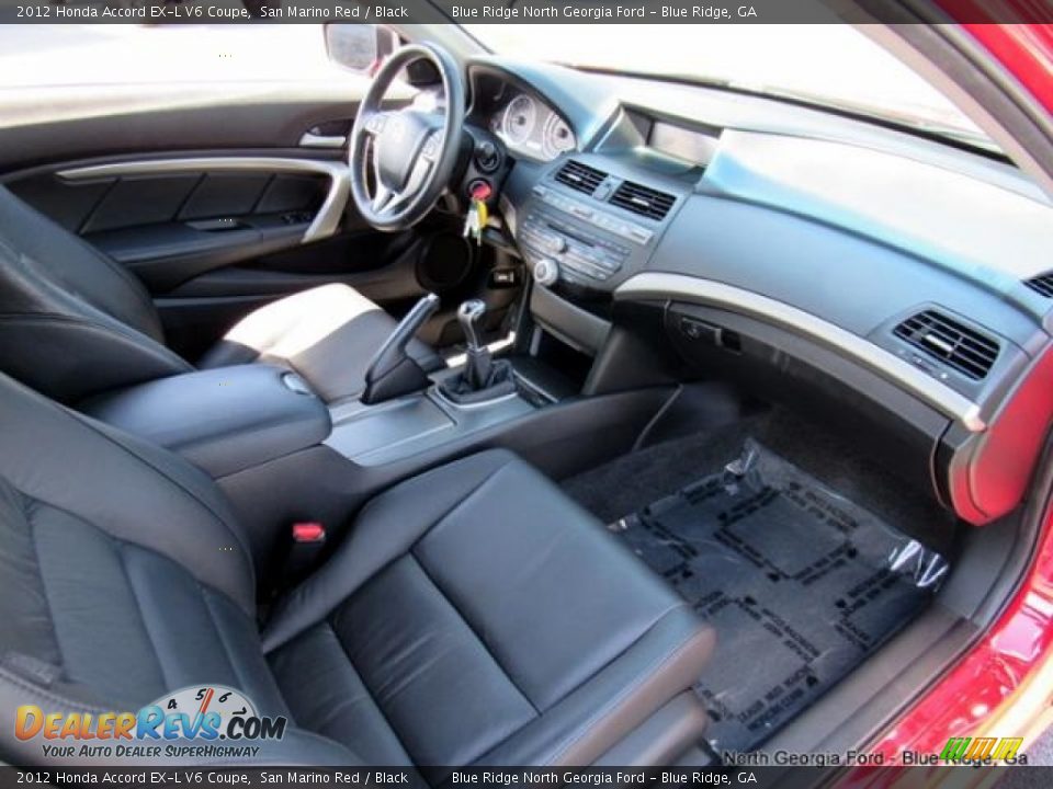 2012 Honda Accord EX-L V6 Coupe San Marino Red / Black Photo #15